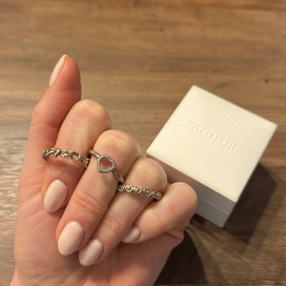 3 pandora rings Size 6 - Picture 2 of 2